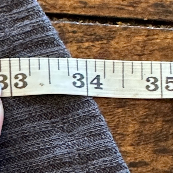 Maurice’s | Dark Gray Ribbed Open Front Boho Cardigan with Crocheted Back Detail - Picture 8 of 8